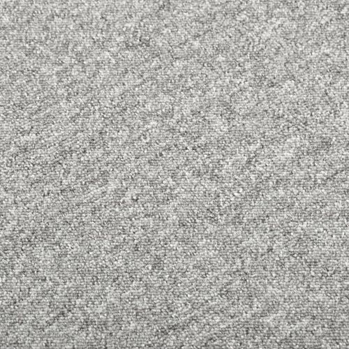 Dalles de tapis de sol 20 pcs 5 m² 50x50 cm Gris clair - Photo n°2; ?>