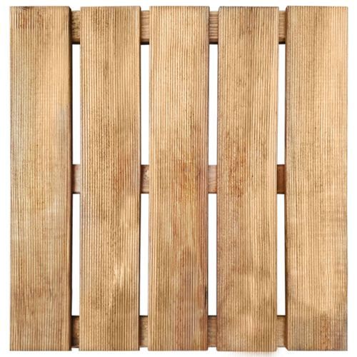 Dalles de terrasse 12 pcs 50x50 cm Bois Marron - Photo n°2; ?>