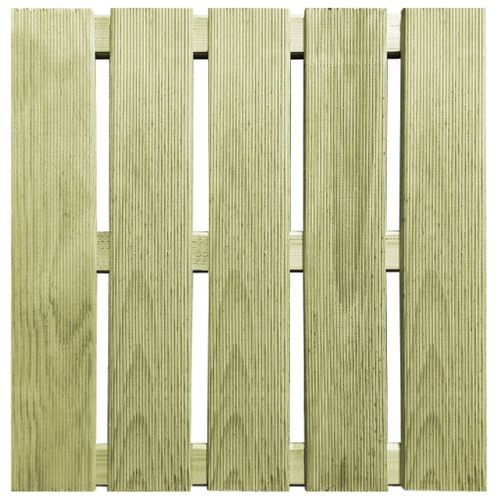 Dalles de terrasse 12 pcs 50x50 cm Bois Vert - Photo n°3; ?>