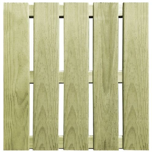 Dalles de terrasse 30 pcs 50x50 cm Bois Vert - Photo n°3; ?>