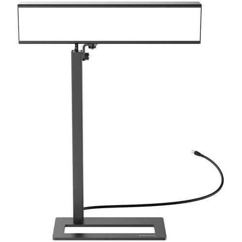 DAYVIA Sundesk black03 Lampe de luminothérapie - Intensité et couleur réglable, sans UV, s'adapte en lampe de bureau, 3 positions - Photo n°2; ?>