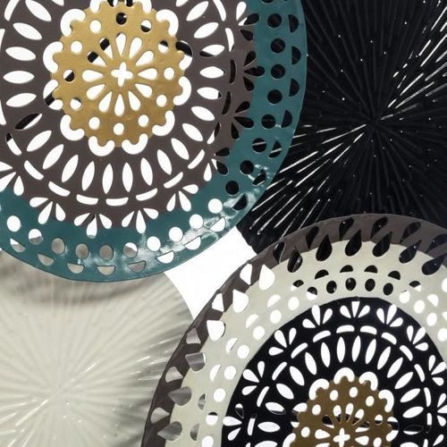 Décoration murale en métal - 112 x 64 cm - Bleu - Photo n°2; ?>