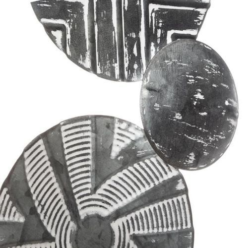 Décoration murale en métal - 24 x 61 cm - Argent - Photo n°2; ?>