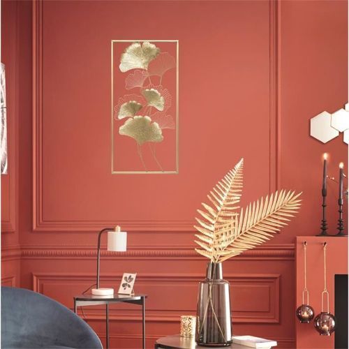 Décoration murale Ginko en métal - 50 x 100 cm - Photo n°3; ?>