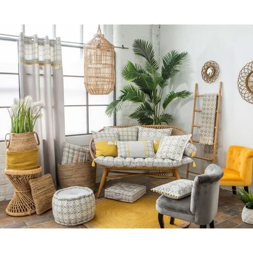 DEKO & CO Coussin imprimé et déhoussable Hanna All-Over - 30 x 50 cm - Photo n°2; ?>