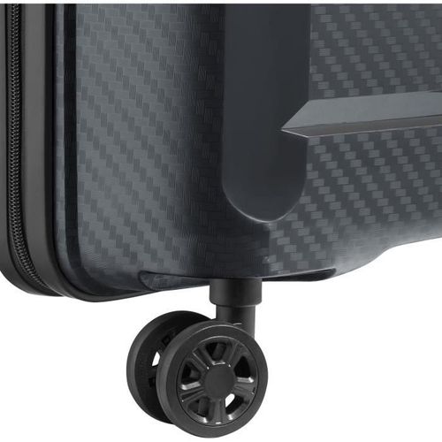 DELSEY BINALONG TROLLEY 55 CM 4 DOUBLES ROUES CABINE SLIM - NOIR - POLYPROPYLENE - 55x40x19 - 2,5 KG - Photo n°2; ?>