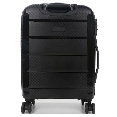 DELSEY BINALONG TROLLEY 55 CM 4 DOUBLES ROUES CABINE SLIM - NOIR - POLYPROPYLENE - 55x40x19 - 2,5 KG - Photo n°3; ?>