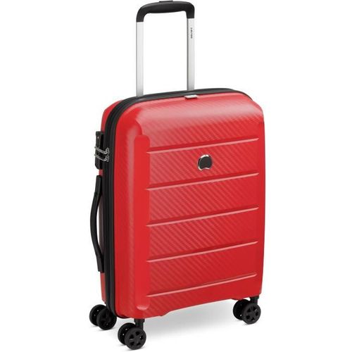 DELSEY BINALONG TROLLEY 55 CM 4 DOUBLES ROUES CABINE SLIM - ROUGE- POLYPROPYLENE - 55x40x19 - 2,5 KG - Photo n°2; ?>