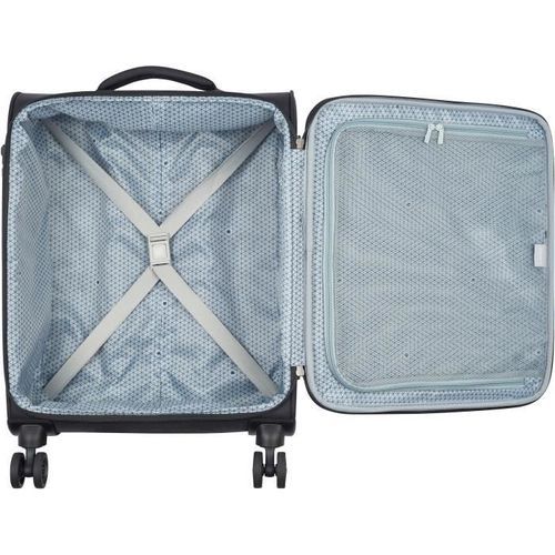 DELSEY Caracas Trolley 55cm 4 doubles roues cabine slim - Polyester CARACAS 55x40x20 - 2,1 KG - Prune - Photo n°2; ?>