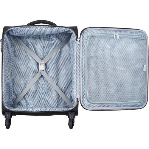 DELSEY Cuzco trolley 55cm 4 roues cabine slim - Polyester - 50x40x20 - 2,40 KG - Noir - Photo n°2; ?>
