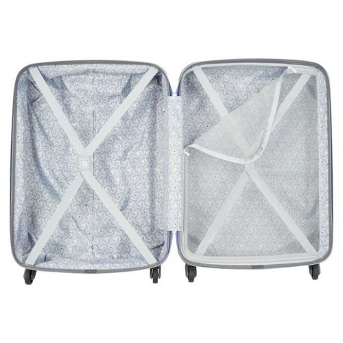 DELSEY KARIBA - Trolley 66 extensible 4 roues - TSA - ABS/PC - 66x47x27 - 3,8 KG - Argent - Photo n°2; ?>