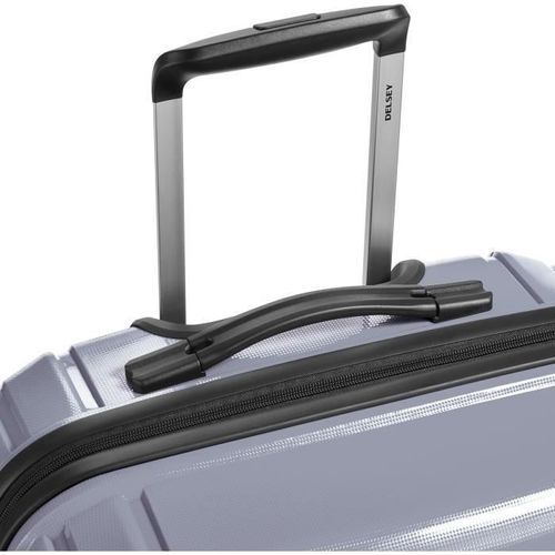 DELSEY Valise Trolley Brisban 76 cm 4 Roues Doubles + TSA + Polypropylene Gris Argent - Photo n°2; ?>