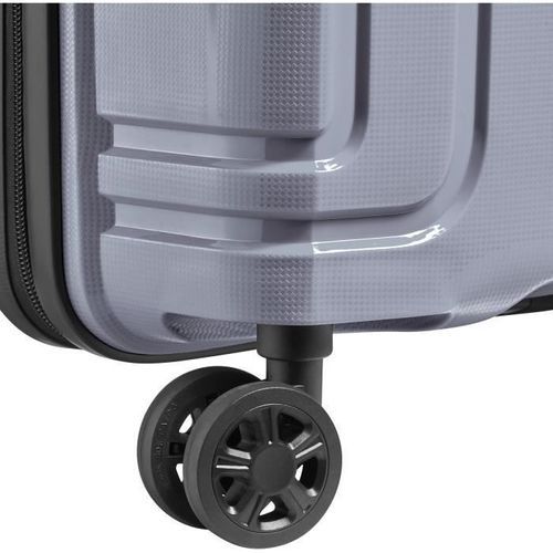 DELSEY Valise Trolley Brisban 76 cm 4 Roues Doubles + TSA + Polypropylene Gris Argent - Photo n°3; ?>