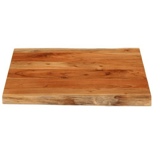 Dessus de bureau 80x80x2,5 cm carré bois massif d'acacia - Photo n°3; ?>