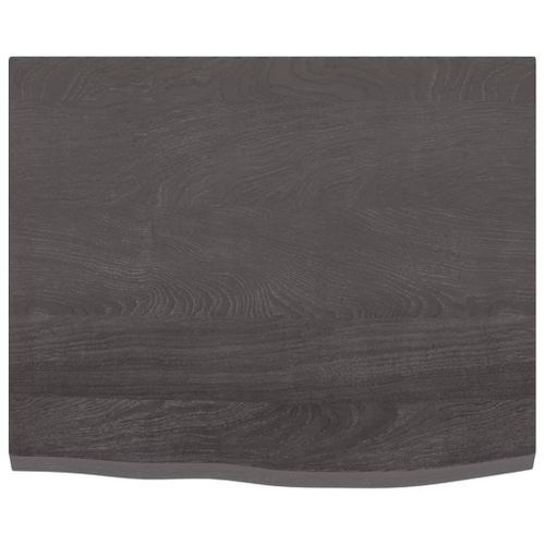 Dessus de bureau gris foncé 60x50x2 cm bois chêne traité - Photo n°3; ?>