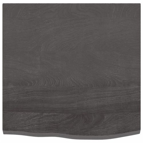 Dessus de bureau gris foncé 60x60x2 cm bois chêne traité - Photo n°2; ?>