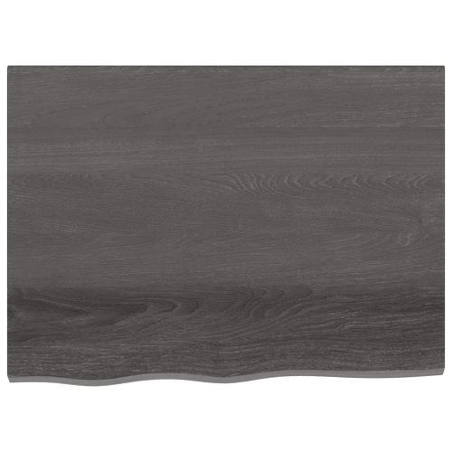 Dessus de bureau gris foncé 80x60x2 cm bois chêne traité - Photo n°3; ?>