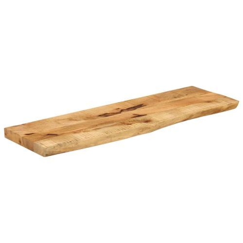 Dessus de table 100x20x2,5 cm bord vivant bois massif manguier - Photo n°2; ?>