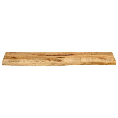 Dessus de table 100x20x3,8 cm bord vivant bois massif manguier - Photo n°3; ?>