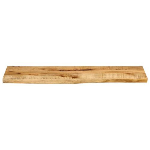 Dessus de table 100x30x3,8 cm bord vivant bois massif manguier - Photo n°3; ?>