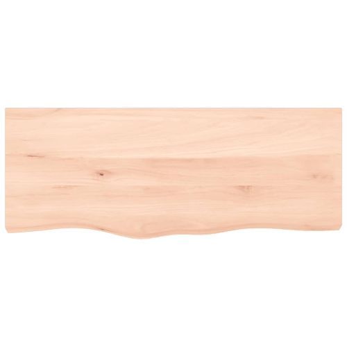 Dessus de table 100x40x(2-4) cm bois de chêne massif non traité - Photo n°3; ?>