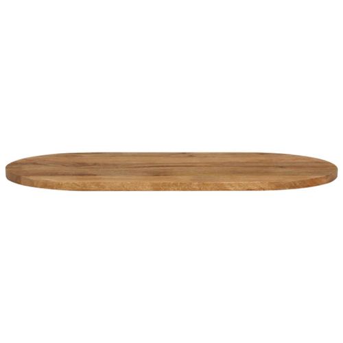 Dessus de table 100x40x2,5 cm ovale bois massif de manguier - Photo n°3; ?>