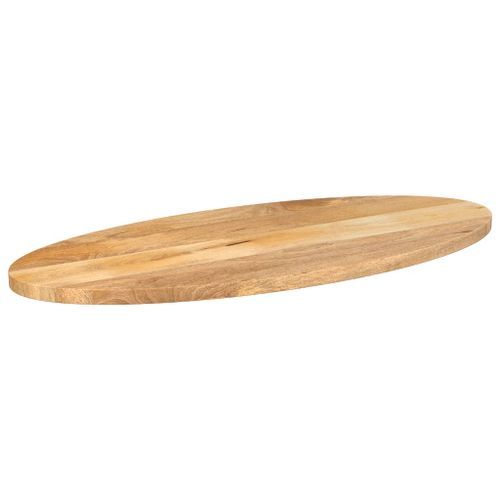 Dessus de table 100x40x2,5 cm ovale bois massif de manguier - Photo n°2; ?>