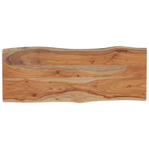 Dessus de table 100x40x2,5 cm rectangulaire bois massif acacia - Photo n°3; ?>