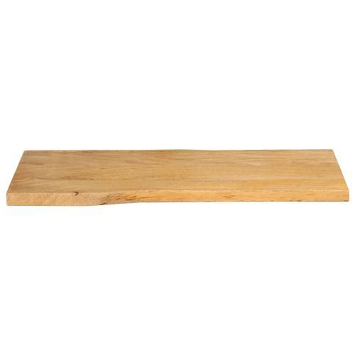 Dessus de table 100x40x3,8 cm bord vivant bois massif manguier - Photo n°3; ?>