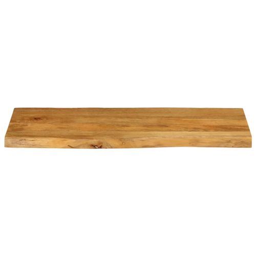 Dessus de table 100x40x3,8 cm bord vivant bois massif manguier - Photo n°3; ?>