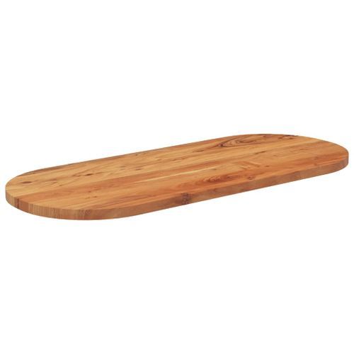 Dessus de table 100x40x3,8 cm ovale bois massif d'acacia - Photo n°3; ?>