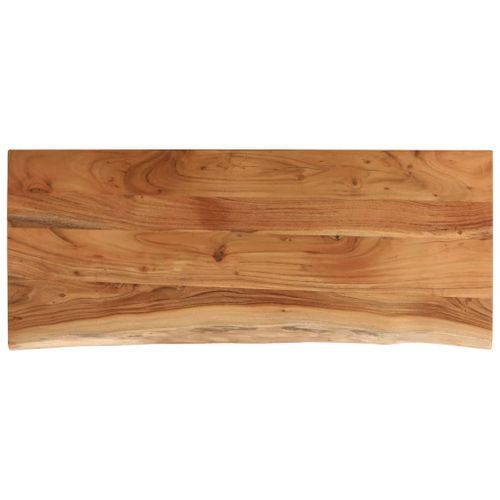 Dessus de table 100x40x3,8 cm rectangulaire bois massif acacia - Photo n°2; ?>