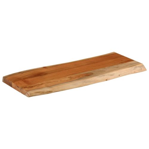 Dessus de table 100x40x3,8 cm rectangulaire bois massif acacia - Photo n°2; ?>