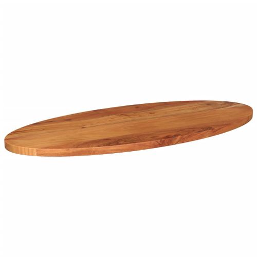 Dessus de table 100x50x2,5 cm ovale bois massif d'acacia - Photo n°2; ?>