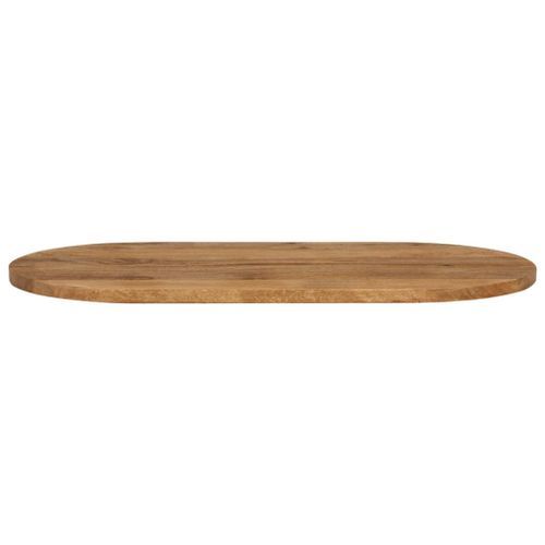 Dessus de table 100x50x2,5 cm ovale bois massif de manguier - Photo n°3; ?>