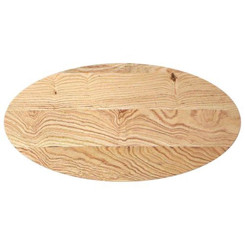 Dessus de table 100x50x2 cm bois de chêne massif ovale - Photo n°2; ?>