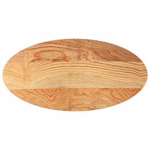 Dessus de table 100x50x2 cm bois de chêne massif ovale - Photo n°2; ?>