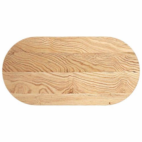 Dessus de table 100x50x2 cm bois de chêne massif ovale - Photo n°2; ?>