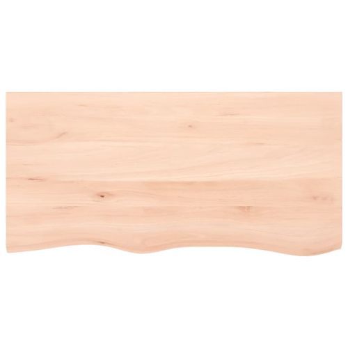 Dessus de table 100x50x4 cm bois de chêne massif non traité - Photo n°3; ?>