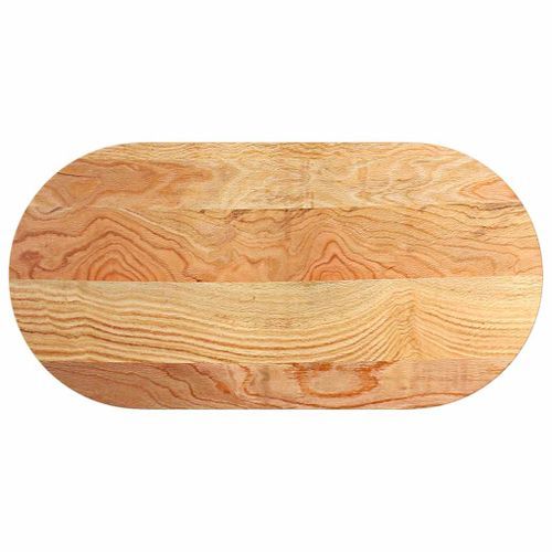 Dessus de table 100x50x4 cm bois de chêne massif ovale - Photo n°2; ?>