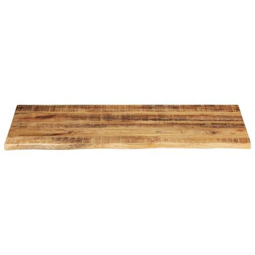 Dessus de table 100x60x2,5 cm bord vivant bois massif manguier - Photo n°3; ?>