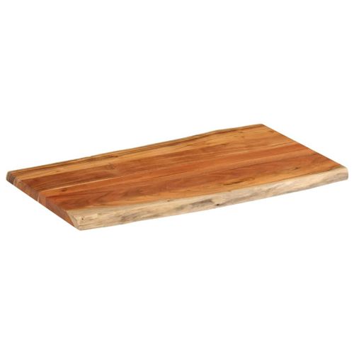 Dessus de table 100x60x2,5cm rectangulaire bois massif d'acacia - Photo n°2; ?>