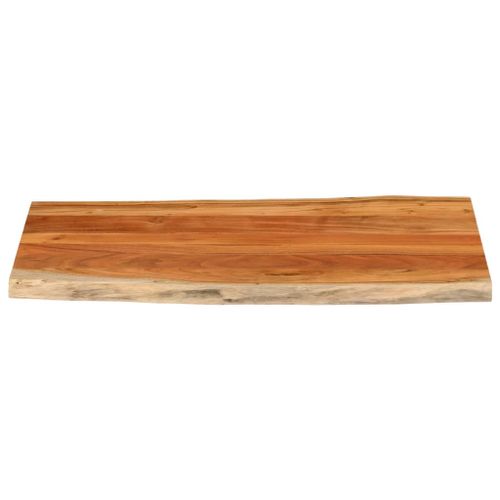 Dessus de table 100x60x2,5cm rectangulaire bois massif d'acacia - Photo n°3; ?>