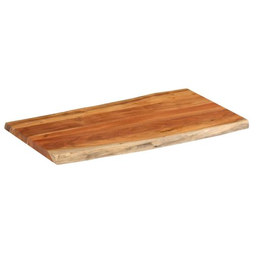 Dessus de table 100x60x3,8cm rectangulaire bois massif d'acacia - Photo n°2; ?>