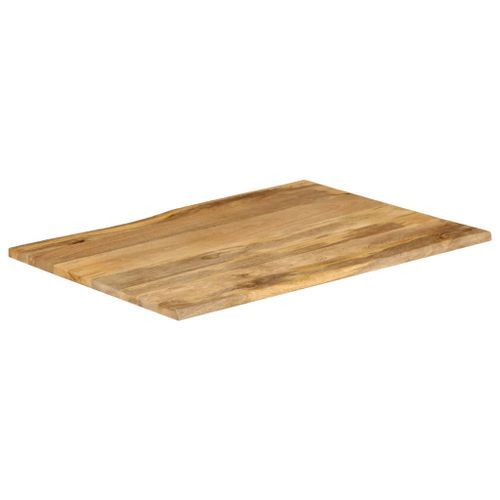 Dessus de table 100x80x2,5 cm bord vivant bois massif manguier - Photo n°2; ?>