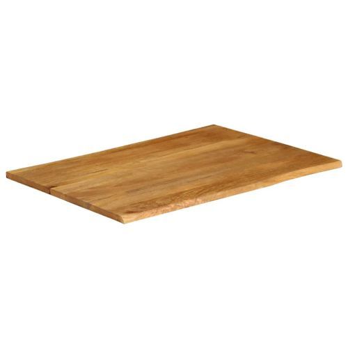 Dessus de table 100x80x2,5 cm bord vivant bois massif manguier - Photo n°2; ?>