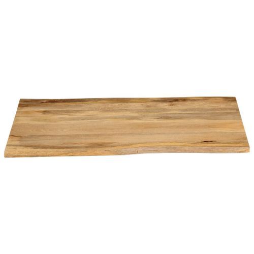 Dessus de table 100x80x3,8 cm bord vivant bois massif manguier - Photo n°3; ?>