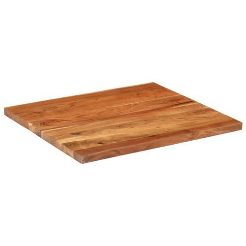 Dessus de table 100x80x3,8cm rectangulaire bois massif d'acacia - Photo n°2; ?>