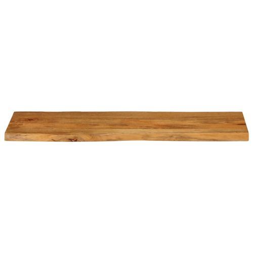 Dessus de table 110x40x2,5 cm bord vivant bois massif manguier - Photo n°3; ?>