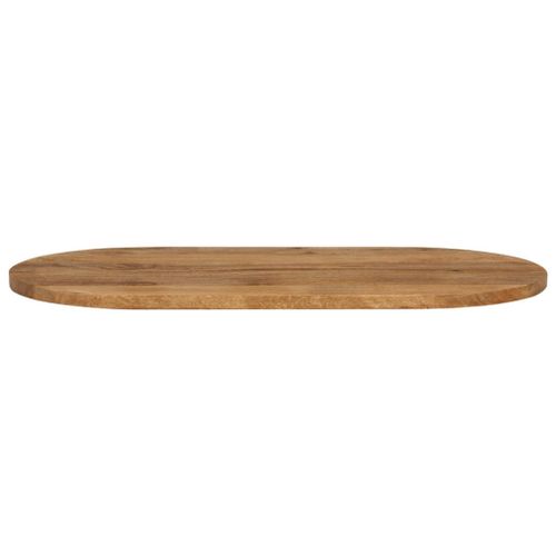Dessus de table 110x40x2,5 cm ovale bois massif de manguier - Photo n°3; ?>